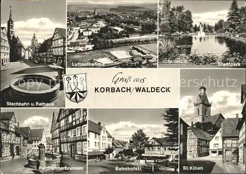 Korbach Sankt Kilian Stadtpark Bahnhofstrasse Kat. Korbach