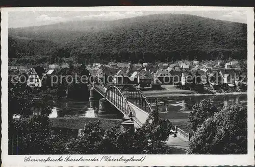 Gieselwerder Sommerfrische Gieselwerder Kat. Oberweser