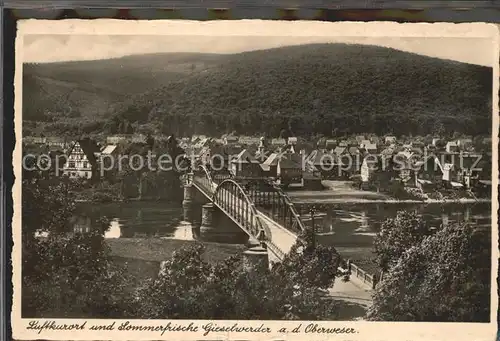 Gieselwerder Gasthaus und Sommerfrische Becker Kat. Oberweser