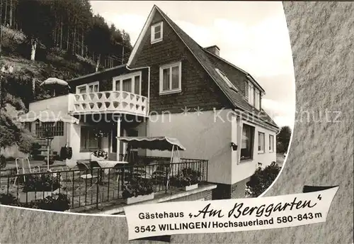 Willingen Sauerland Gaestehaus am Berggarten Kat. Willingen (Upland)