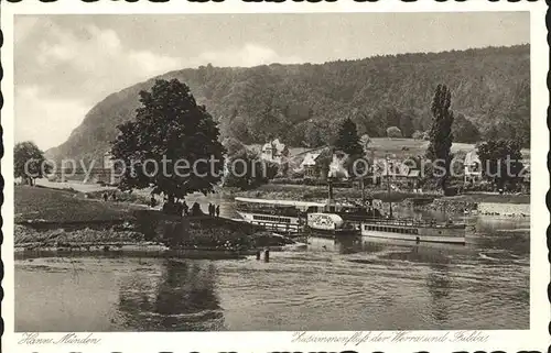 Hann. Muenden Zusammenfluss Warra Fulda  Kat. Hann. Muenden