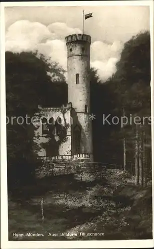 Hann. Muenden Aussichtsturm Tillyschanze Kat. Hann. Muenden