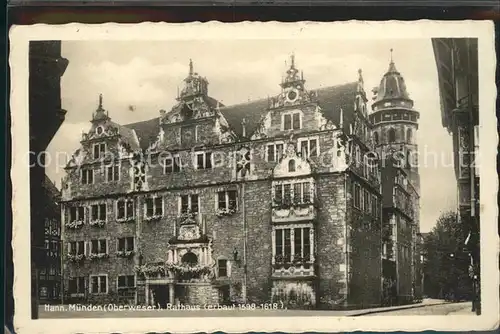 Hann. Muenden Rathaus Kat. Hann. Muenden