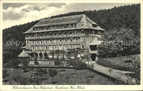 Helmarshausen Sanatorium Haus Kleine Kat. Bad Karlshafen