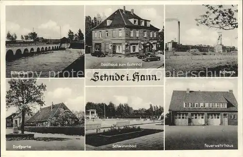 Sehnde Kaliwerk Feuerwehrhaus Schleuse Kat. Sehnde