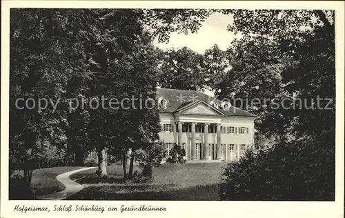 Hofgeismar Schloss Schoenburg Gesundbrunnen Kat. Hofgeismar