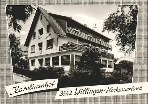 Willingen Sauerland Karolinenhof Kat. Willingen (Upland)