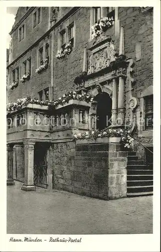 Hann. Muenden Rathaus  Portal Kat. Hann. Muenden