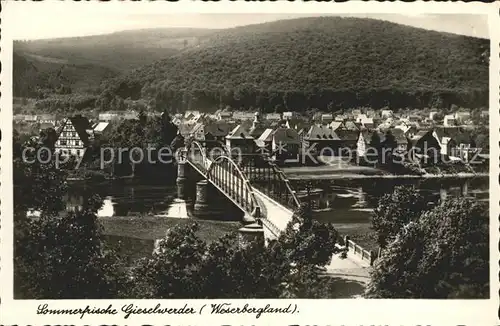 Gieselwerder Bruecke Kat. Oberweser