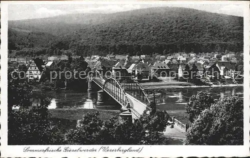 Gieselwerder Bruecke Kat. Oberweser