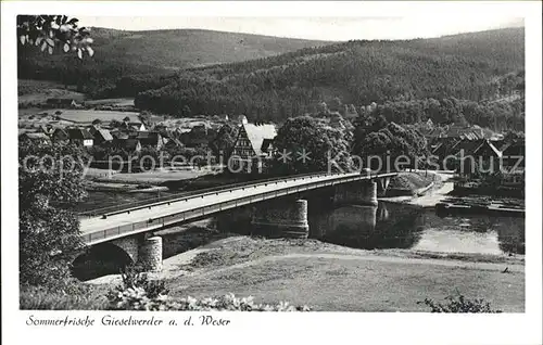 Gieselwerder Bruecke Kat. Oberweser