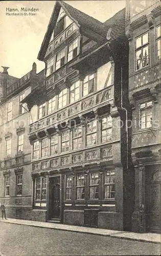 Hannoversch Muenden Pfarrhaus zu Sankt Blasii Kat. Hann. Muenden