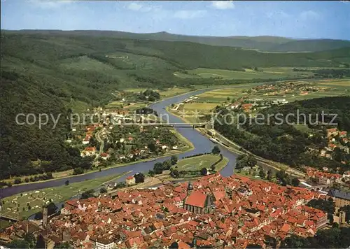 Hannoversch Muenden Stadt an den drei Fluessen Werra Fuld und Weser Kat. Hann. Muenden