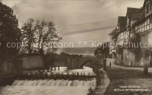 Hann. Muenden Werraschleuse Kat. Hann. Muenden