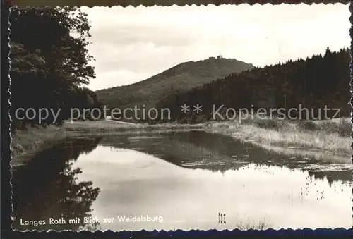 Ippinghausen Langes Roth mit Blick zur Weidelsburg Natur Kat. Wolfhagen