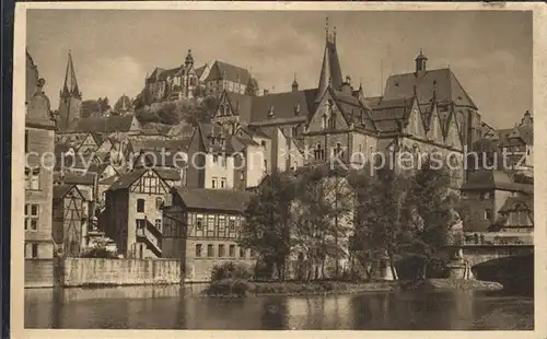 Marburg Lahn Lahnpartie Universitaet Schloss Serie Das schoene Deutschland Bild 16 Kat. Marburg