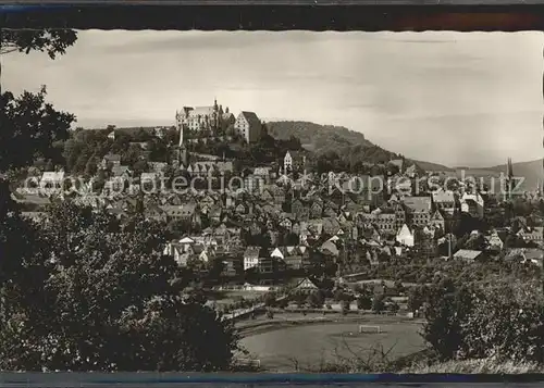 Marburg Lahn Sportplatz Altstadt Schloss Universitaetsstadt Kat. Marburg