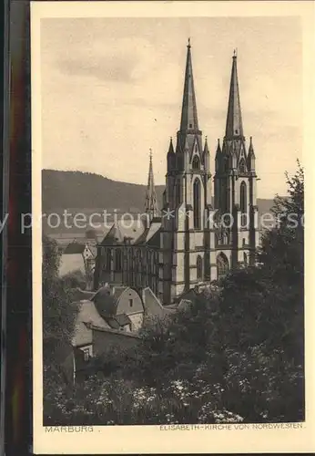 Marburg Lahn Elisabethkirche Kat. Marburg