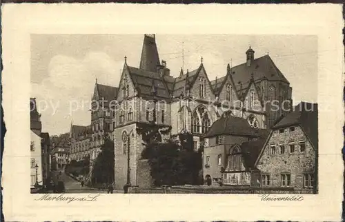 Marburg Lahn Universitaet Kupfertiefdruck Buetten Kat. Marburg