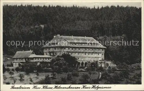 Helmarshausen Sanatorium Haus Kleine Kat. Bad Karlshafen