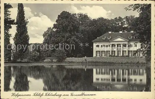 Hofgeismar Schloss Schoenburg am Gesundbrunnen Kat. Hofgeismar