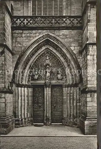 Marburg Lahn Portal Elisabethkirche Kat. Marburg