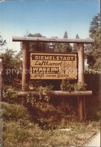 Wrexen Schild Kat. Diemelstadt