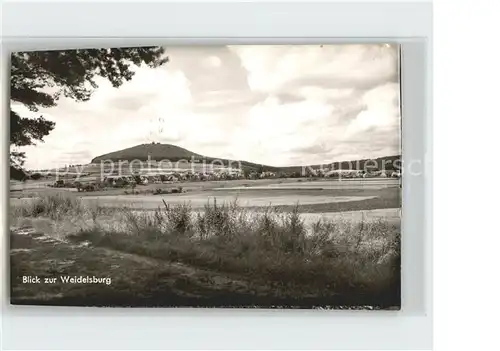 Ippinghausen Panorama Blick zur Weidelsburg Landschaft Kat. Wolfhagen