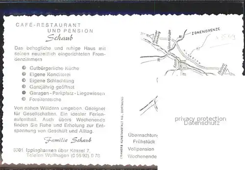 Ippinghausen Cafe Pension Schaub Gastraeume Bar Kat. Wolfhagen