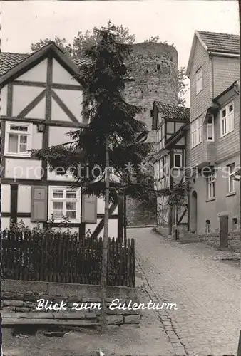 Spangenberg Hessen Dorfpartie mit Eulenturm Kat. Spangenberg