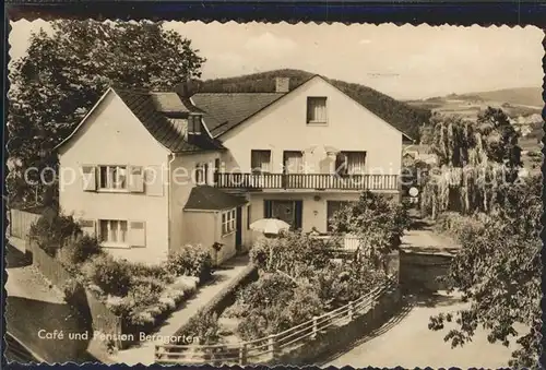 Endbach Bad Cafe Pension Berggarten Kneipp Kurort Kat. Bad Endbach