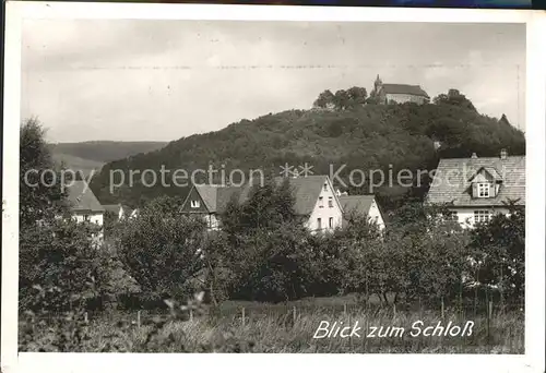 Spangenberg Hessen Ortsansicht mit Blick zum Schloss Kat. Spangenberg