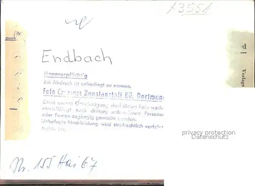 Endbach Bad Pension Kat. Bad Endbach