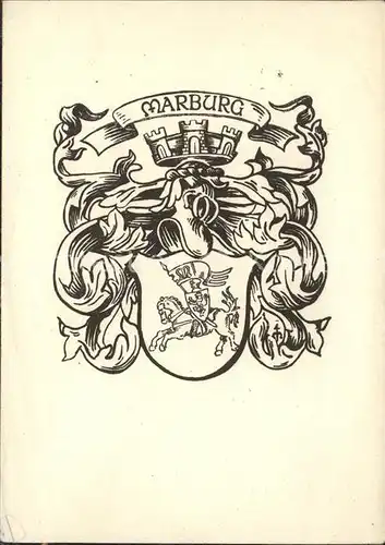 Marburg Lahn Wappen Kat. Marburg