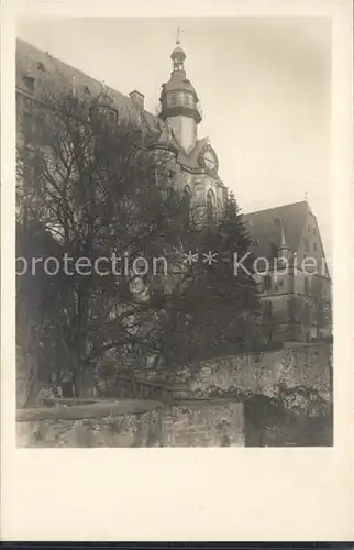 Marburg Lahn Schloss im Herbst Kat. Marburg