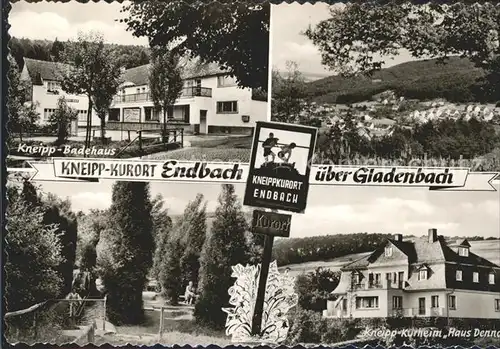 Bad Endbach Kneipp Badehaus Wassertreten Kurheim Panorama Kurort Kat. Bad Endbach
