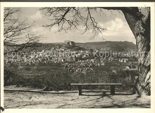 Marburg Lahn Panorama Blick von der Weintrautseiche Kat. Marburg