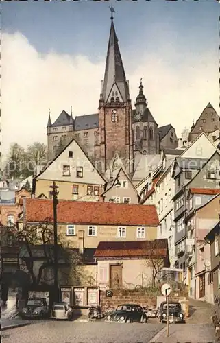 Marburg Lahn Landgrafenschloss und Marienkirche Kat. Marburg
