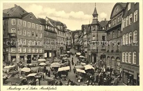 Marburg Lahn Marktplatz Kat. Marburg