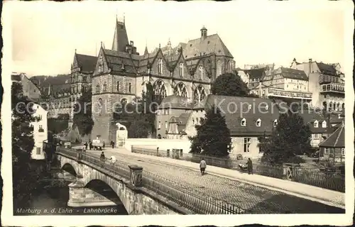 Marburg Lahn Konditorei Terrassen Kaffee Lahnbruecke Bahnpost Kat. Marburg