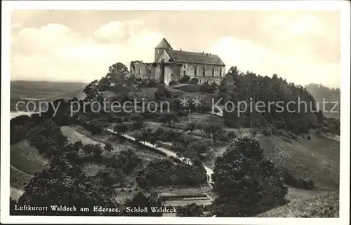 Waldeck Edersee Schloss Luftkurort Kat. Edertal