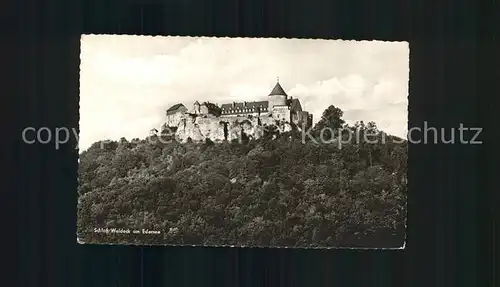 Waldeck Edersee Schloss an der Edertalsperre Kat. Edertal