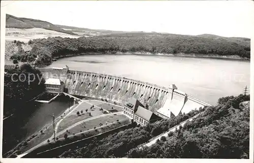 Waldeck Edersee Edertalsperre Sperrmauer Kat. Edertal