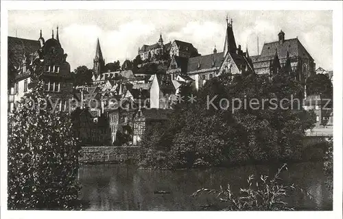 Marburg Lahn Universitaet und Schloss Kat. Marburg