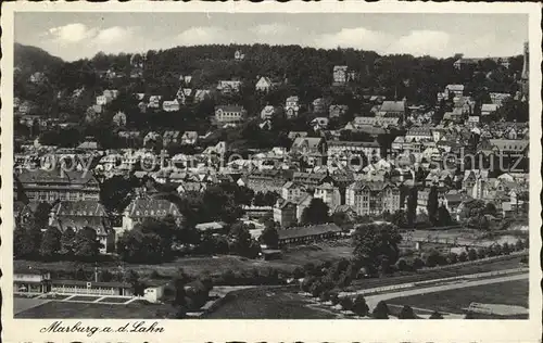 Marburg Lahn Teilansicht Kat. Marburg