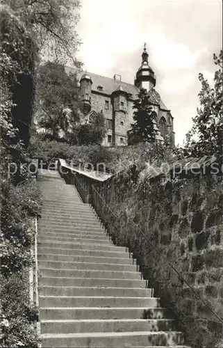 Marburg Lahn Schlosstreppe und Schloss Kat. Marburg