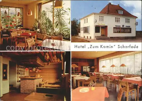 Scherfede Hotel Zum Kamin Restaurant Kat. Warburg