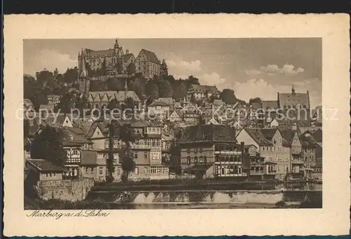 Marburg Lahn Wehr Altstadt Schloss Kat. Marburg