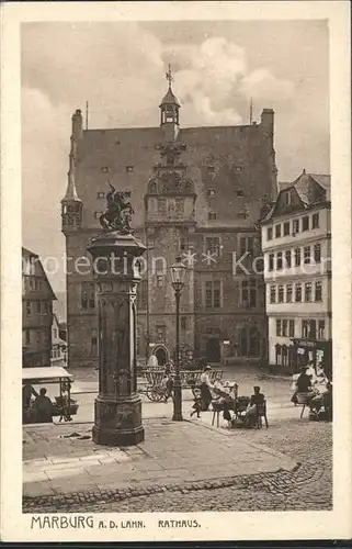 Marburg Lahn Rathaus Kat. Marburg