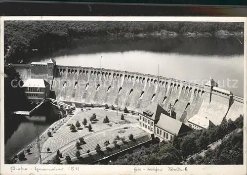 Edersee Sperrmauer Edertalsperre Kat. Edertal